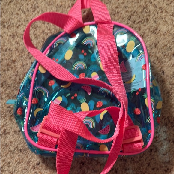 Claires clear Kids Backpack with fruit Accents - Picture 2 of 2